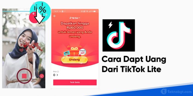 cara dapat uang dari tiktok lite