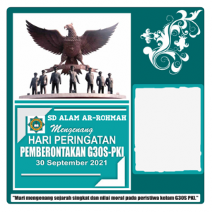 twibbon G30S PKI SD Alam Ar-Rohmah by saeful jaka