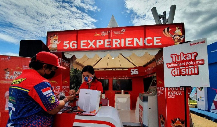 Showcase 5G Experience Telkomsel di PON XX PAPUA