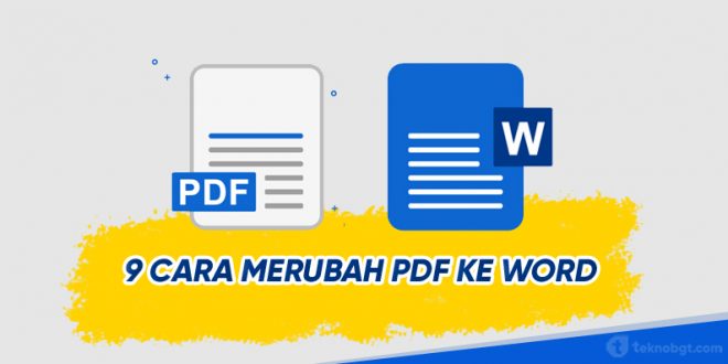cara merubah file pdf ke word