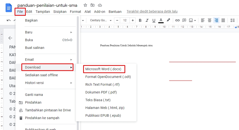 convert pdf ke word dengan google docs