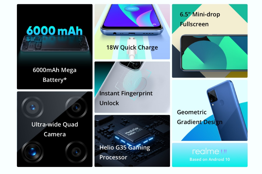 fitur unggulan hp realme c15