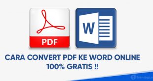 cara convert pdf ke word online pc