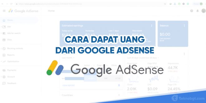 dapat uang dari blog adsense