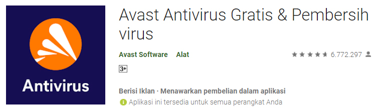 Avast Mobile Security dan antivirus app