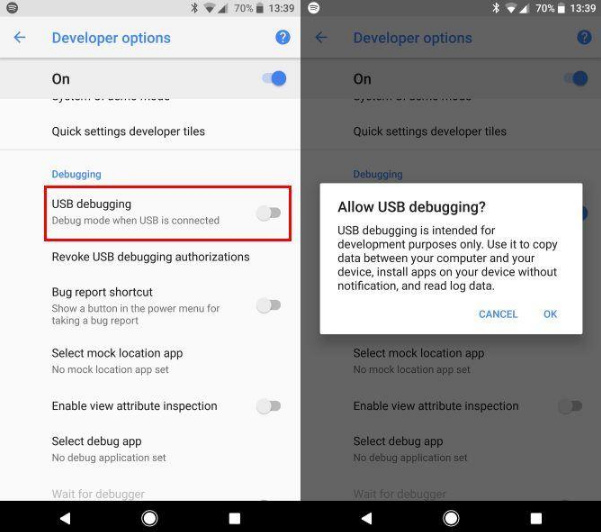 USB Debugging Android Devices