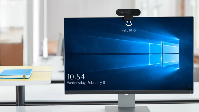 Webcam Logitech brio ultra HD support Windows Hello