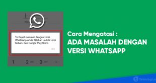 masalah dengan versi whatsapp anda