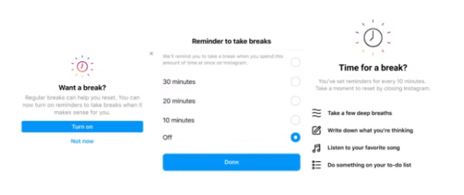 time for break instagram