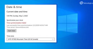 Mengatasi Time synchronization failed Windows 10