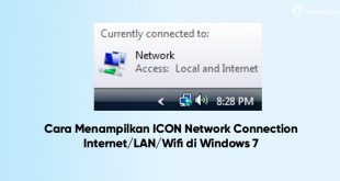 cara menampilkan icon LAN network connetion yang hilang