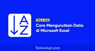 cara urutkan data di cell dan kolom microsoft excel