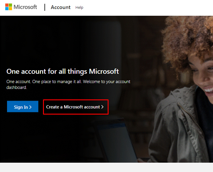create account microsoft free