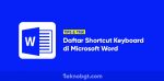 daftar tombol shortcut keyboard microsoft word