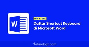 daftar tombol shortcut keyboard microsoft word
