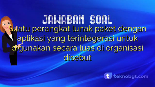 Suatu perangkat lunak paket dengan aplikasi yang terintegerasi untuk digunakan secara luas di organisasi disebut