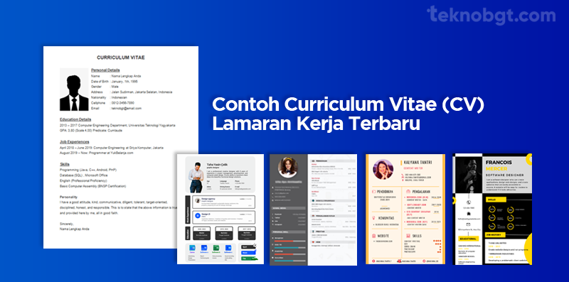 contoh cv lamaran kerja
