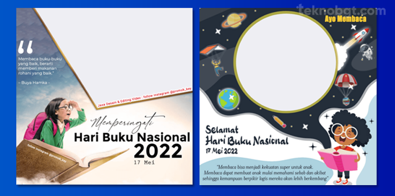 twibbon hari buku nasional 2022