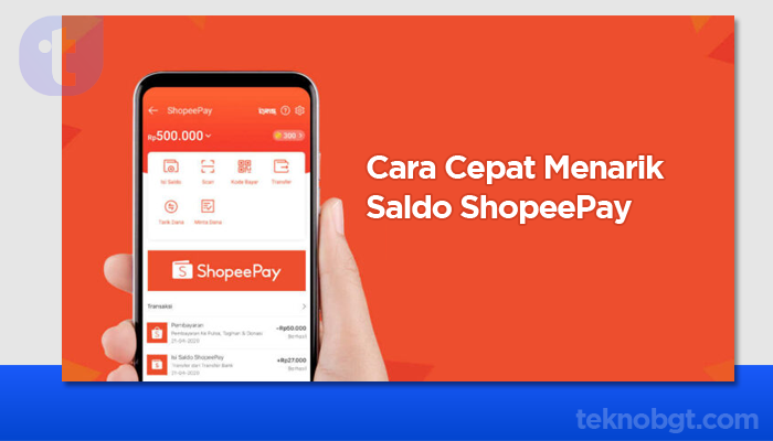 Cara ambil Saldo Shopee