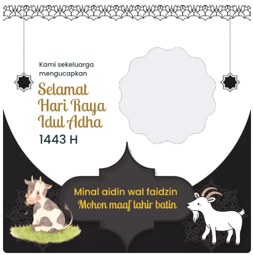 Twibbon Idul Adha 2022 kambing
