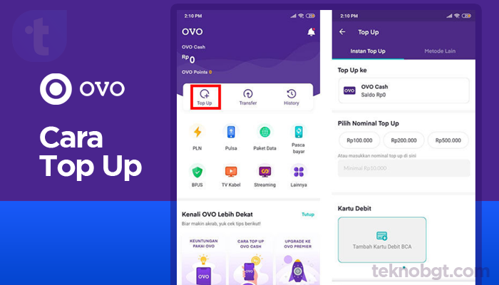 cara top up ovo