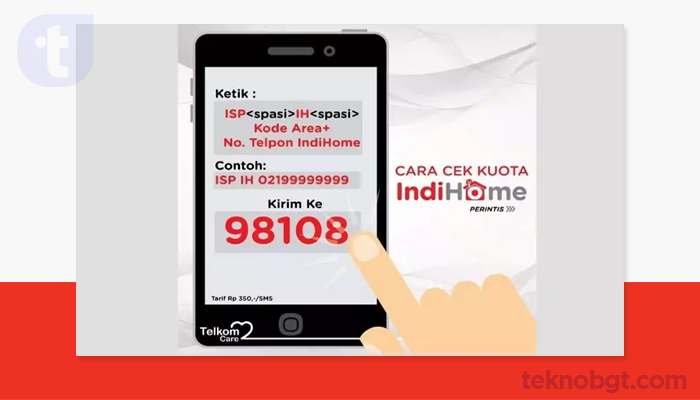 cek kuota indihome via sms