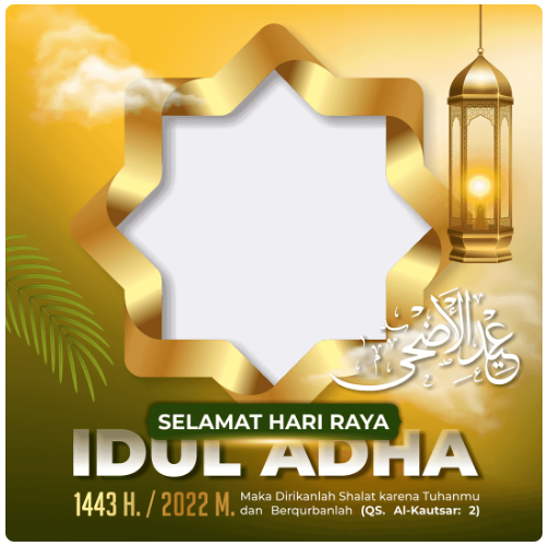 twibbon idul adha gold
