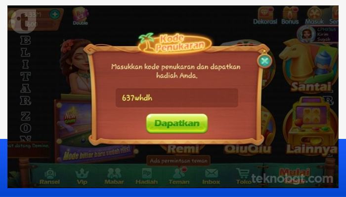 Cara Mendapat Kode Penukaran Domino Higgs Terbaru