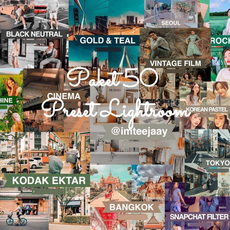 Paket 50 Aestetic Vintage Preset Lightroom