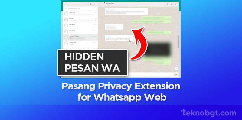 Pasang Privacy Extension for Whatsapp Web