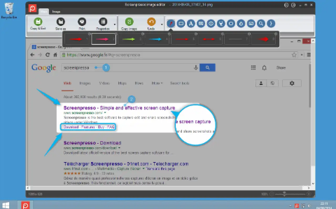 Powerful built-in image editor