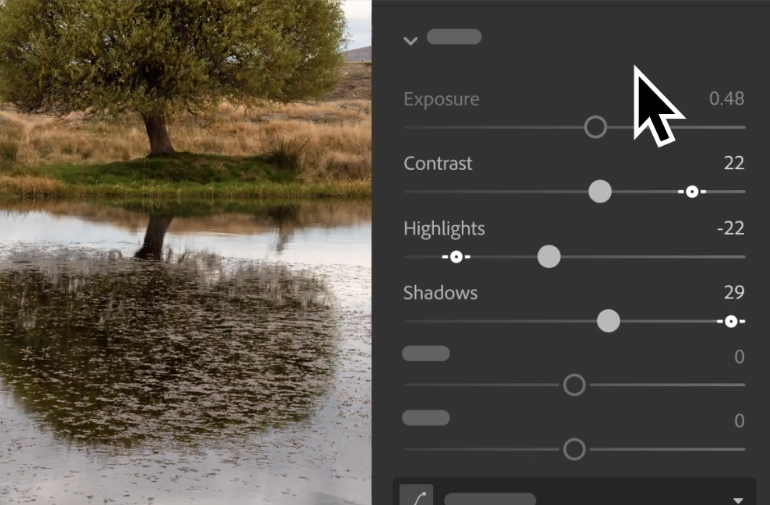 efek silau di aplikasi lightroom