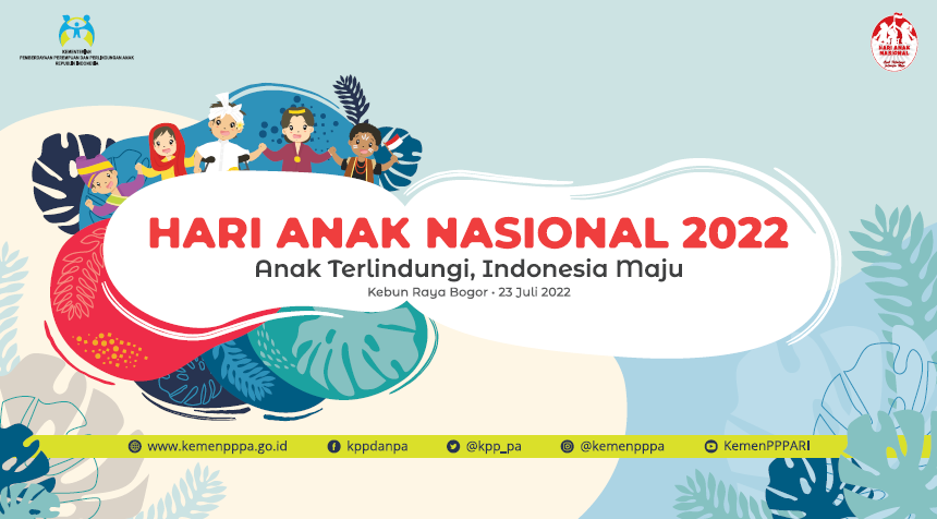 template backdrop hari anak nasional Juli 2022