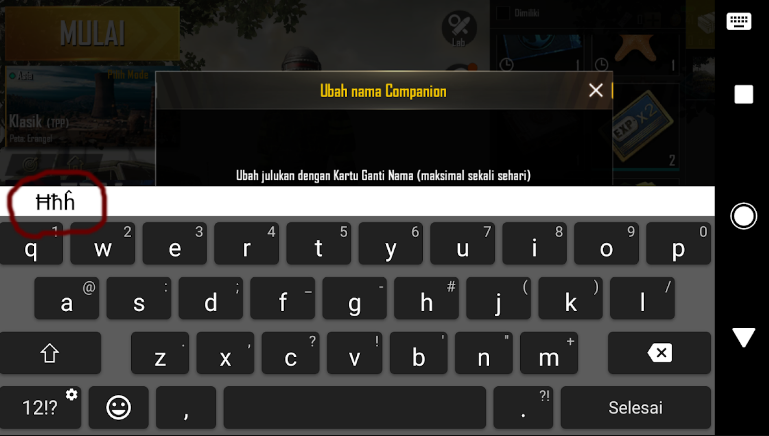 Cara Membuat Nama PUBG Invisible