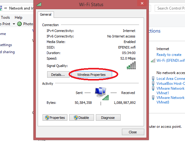 Cara Mengetahui Password Wifi di laptop