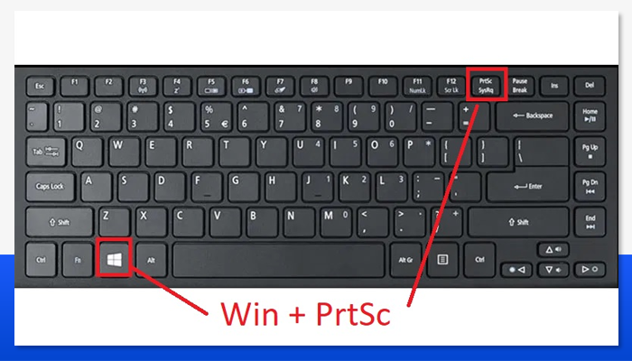 Screenshot Laptop Win + PrtSc