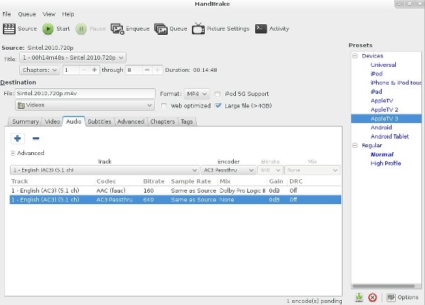 handbrake video converter