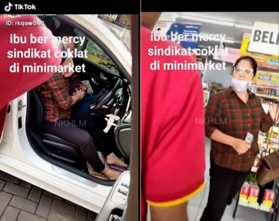 ibu naik merci maling coklat alfamart