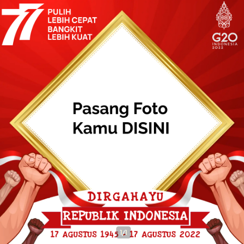 tema twibbon hut RI ke-77 2