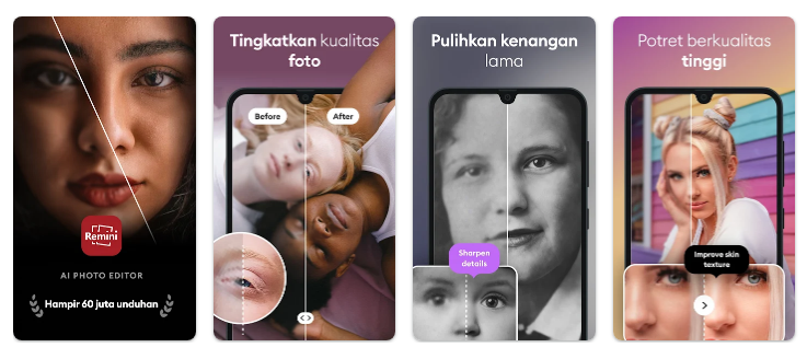 Kelebihan Aplikasi Remini Mod Apk Pro