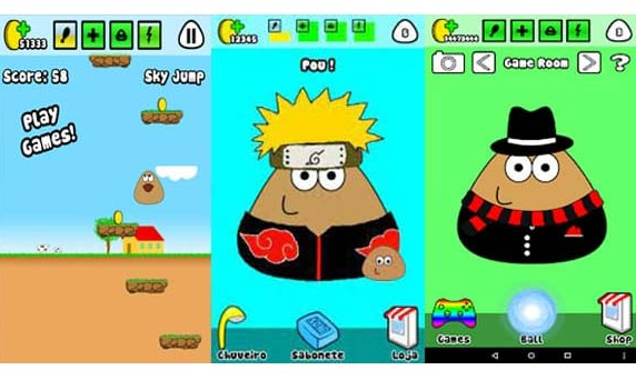 fitur pou mod apk