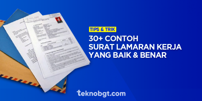 contoh surat lamaran kerja