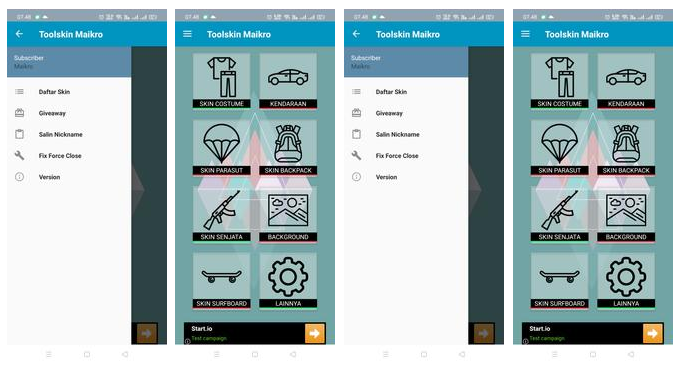 APK Free Fire Toolskin Maikro