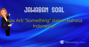 Apa Arti “Something” dalam Bahasa Indonesia?