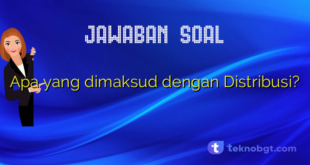 Apa yang dimaksud dengan Distribusi?