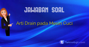 Arti Drain pada Mesin Cuci