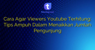 Cara Agar Viewers Youtube Terhitung: Tips Ampuh Dalam Menaikkan Jumlah Pengunjung