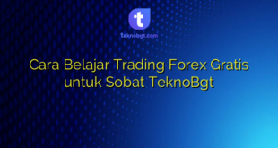 Cara Belajar Trading Forex Gratis untuk Sobat TeknoBgt