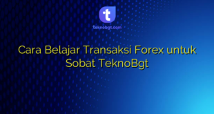 Cara Belajar Transaksi Forex untuk Sobat TeknoBgt