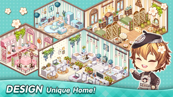 Cara Buat Akun Kawaii home design untuk Bermain